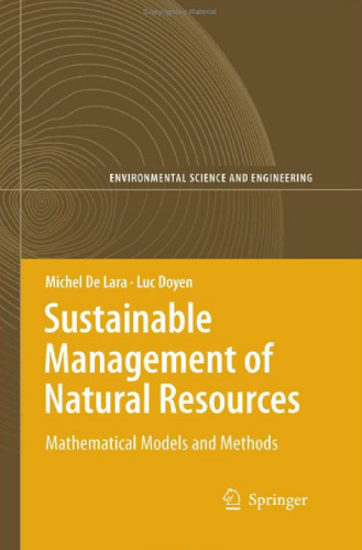 Sustainable Management of Natural Resources: Mathematical Models and Methods