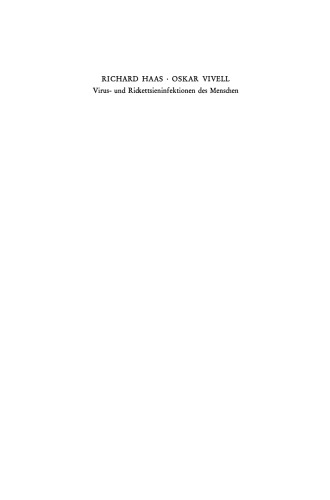 Virus- und Rickettsieninfektionen des Menschen