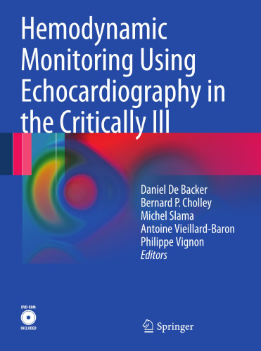 Hemodynamic Monitoring Using Echocardiography in the Critically Ill