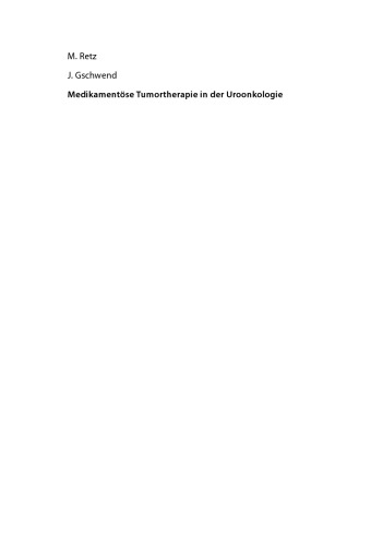 Medikamentöse Tumortherapie in der Uroonkologie