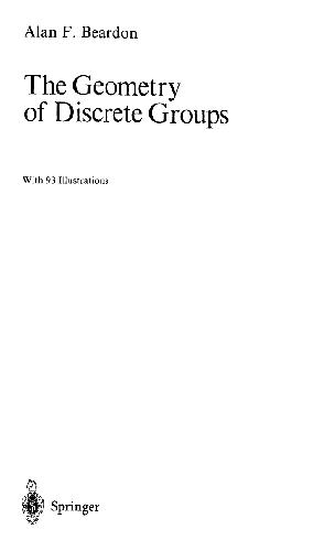 The Geometry of Discrete Groups