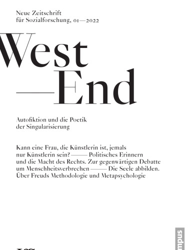 WestEnd. Neue Zeitschrift für Sozialforschung 19. Jg., Heft 1, 2022