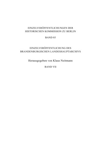 Biographisches Handbuch der preußischen Verwaltungs- und Justizbeamten 1740-1806/15