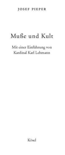 Muße und Kult