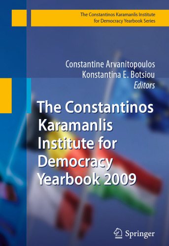 The Constantinos Karamanlis Institute for Democracy Yearbook 2009