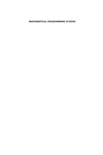 Stochastic Programming 84, part 2