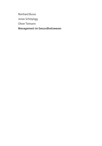 Management im Gesundheitswesen