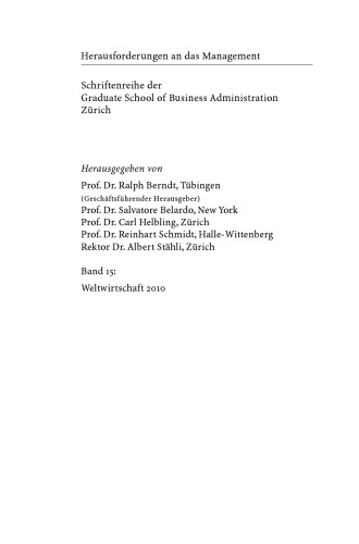 Weltwirtschaft 2010: Trends und Strategien