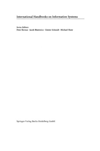 Handbook on Enterprise Architecture