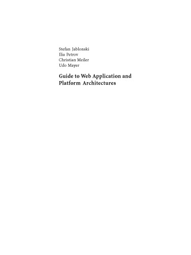 Guide to Web Application and Platform Architectures