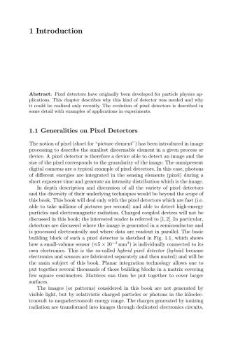 Pixel Detectors: From Fundamentals to Applications