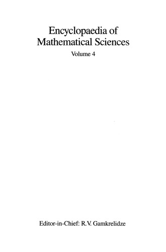 Dynamical Systems IV: Symplectic Geometry and its Applications