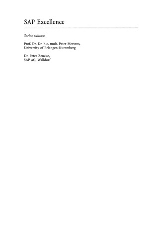 Supply Chain Management Based on SAP Systems: Order Management in Manufacturing Companies