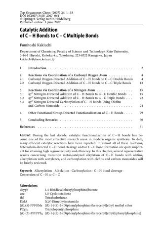 Directed Metallation