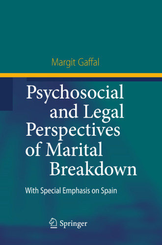 Psychosocial and Legal Perspectives of Marital Breakdown: With Special Emphasis on Spain