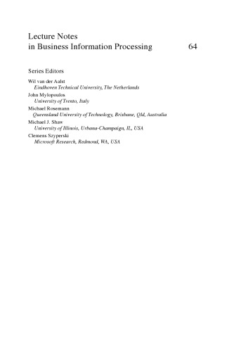 Perspectives in Business Informatics Research: 9th International Conference, BIR 2010, Rostock Germany, September 29–October 1, 2010. Proceedings