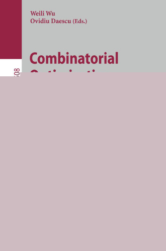 Combinatorial Optimization and Applications: 4th International Conference, COCOA 2010, Kailua-Kona, HI, USA, December 18-20, 2010, Proceedings, Part I
