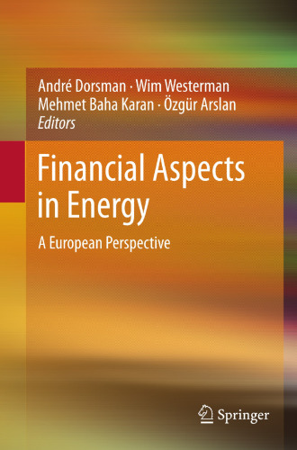 Financial Aspects in Energy: A European Perspective