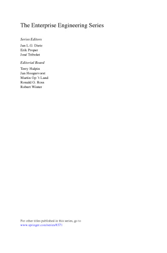 Architecture Principles: The Cornerstones of Enterprise Architecture (The Enterprise Engineering Series)