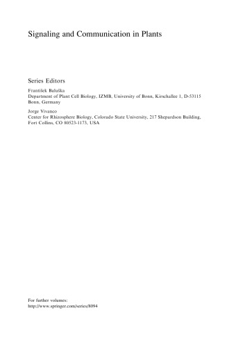 Coding and Decoding of Calcium Signals in Plants (Signaling and Communication in Plants, 10)