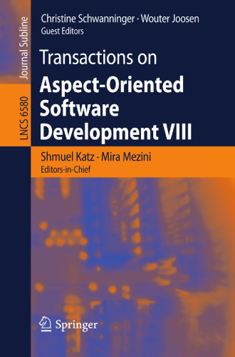 Transactions on aspect-oriented software development VIII