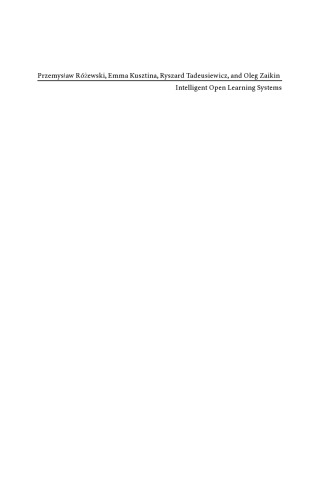 Intelligent Open Learning Systems: Concepts, Models and Algorithms