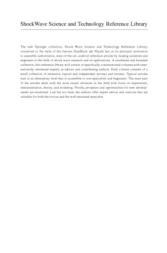 Shock Waves Science and Technology Library, Vol. 6: Detonation Dynamics