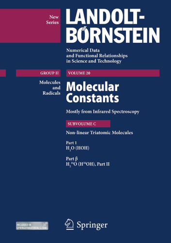 Non-linear Triatomic Molecules: Part 1β
