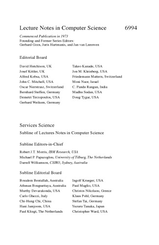 Towards a Service-Based Internet: 4th European Conference, ServiceWave 2011, Poznan, Poland, October 26-28, 2011. Proceedings