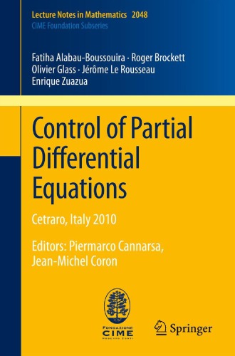 Control of partial differential equations : Cetraro, Italy 2010