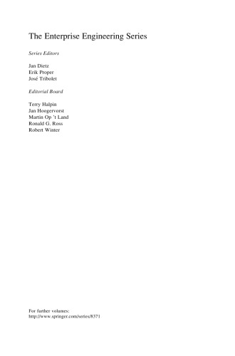 Enterprise Architecture at Work: Modelling, Communication and Analysis