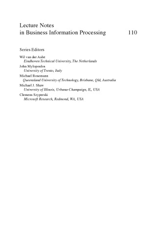 Advances in Enterprise Engineering VI: Second Enterprise Engineering Working Conference, EEWC 2012, Delft, The Netherlands, May 7-8, 2012. Proceedings
