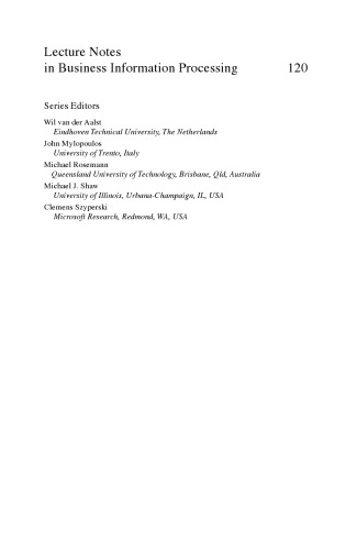 Practice-Driven Research on Enterprise Transformation: 4th Working Conference, PRET 2012, Gdańsk, Poland, June 27, 2012. Proceedings