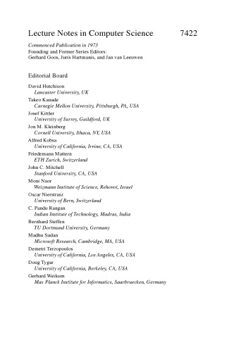 Combinatorial Optimization: Second International Symposium, ISCO 2012, Athens, Greece, April 19-21, 2012, Revised Selected Papers