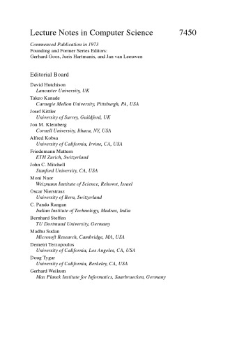 Data Management in Cloud, Grid and P2P Systems: 5th International Conference, Globe 2012, Vienna, Austria, September 5-6, 2012. Proceedings