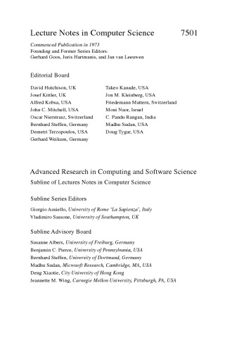 Algorithms – ESA 2012: 20th Annual European Symposium, Ljubljana, Slovenia, September 10-12, 2012. Proceedings