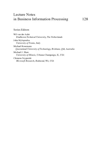 Perspectives in Business Informatics Research: 11th International Conference, BIR 2012, Nizhny Novgorod, Russia, September 24-26, 2012. Proceedings