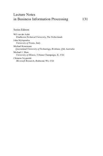 Trends in Enterprise Architecture Research and Practice-Driven Research on Enterprise Transformation: 7th Workshop, TEAR 2012, and 5th Working Conference, PRET 2012, Held at The Open Group Conference 2012, Barcelona, Spain, October 23-24, 2012. Proceedings