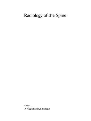 Trauma: Conventional Radiological Study in Spine Injury