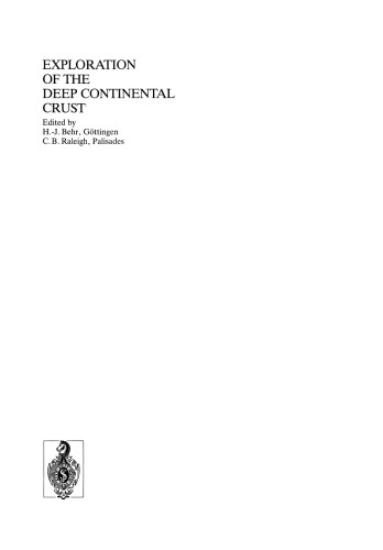 Observation of the Continental Crust through Drilling I: Proceedings of the International Symposium held in Tarrytown, May 20–25, 1984