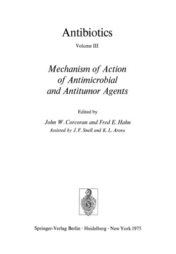 Mechanism of Action of Antimicrobial and Antitumor Agents