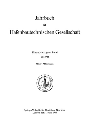 Jahrbuch der Hafenbautechnischen Gesellschaft