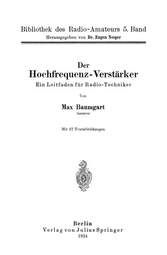 Der Hochfrequenz-Verstärker: Ein Leitfaden für Radio-Techniker