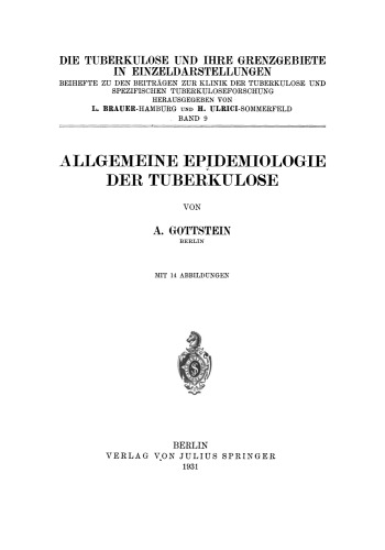Allgemeine Epidemiologie der Tuberkulose