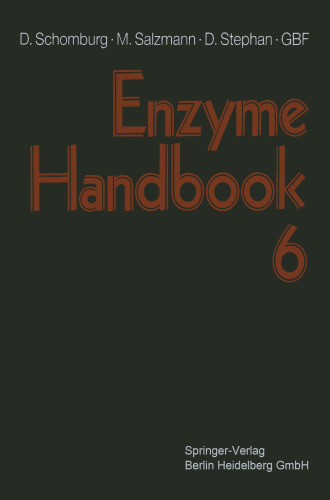 Enzyme Handbook: Class 1.2 – 1.4: Oxidoreductases