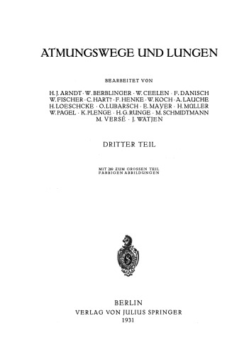 Atmungswege und Lungen