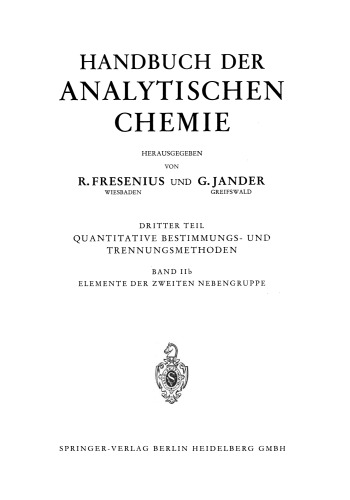 Elemente der zweiten Nebengruppe: Zink · Cadmium · Quecksilber