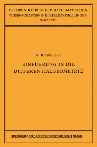 Einführung in die Differentialgeometrie