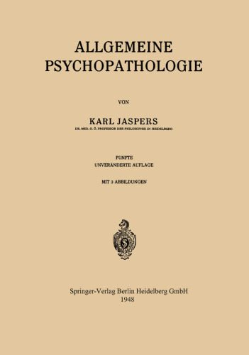 Allgemeine Psychopathologie