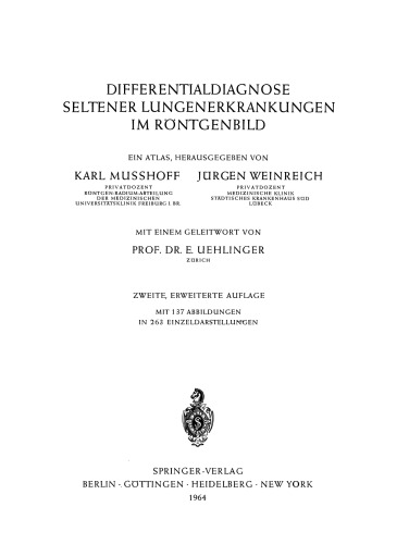 Differentialdiagnose Seltener Lungenerkrankungen im Röntgenbild: Ein Atlas
